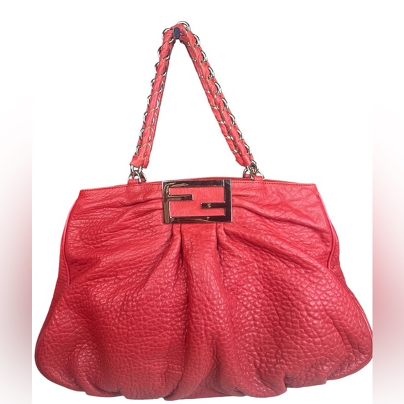 Fendi Handbags - #2506 FENDI leather tote bag
